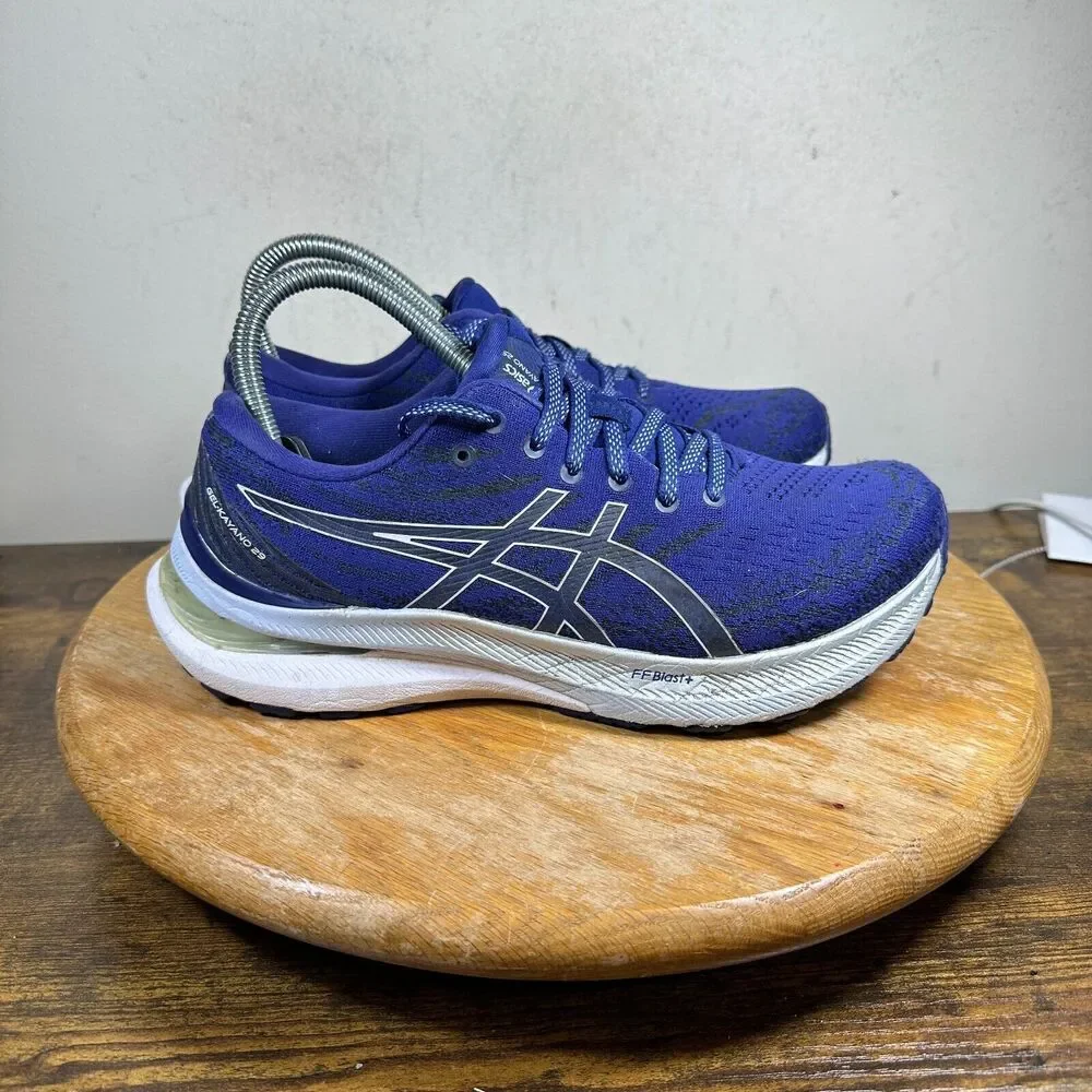Asics Gel Kayano 29 Womens Size 7.5 Blue White Shoes Sneakers 1012B272